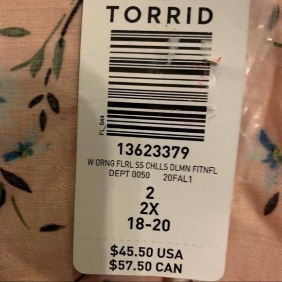 NWT Torrid size 2 fit and flare blouse - Picture 4 of 10